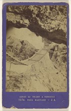Gorge du Trient a Vernayas pres Martigny; Attributed to Jules Andrieu, French, 1816 - after 1876, 1870s; Albumen silver print