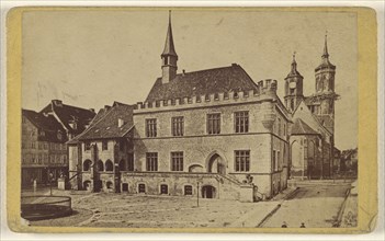 building at Gottigen, Germany; H. Hoyer, German, active Göttingen, Germany 1850s - 1860s, about 1880; Albumen silver print