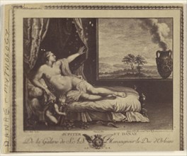 Copy of the painting Jupiter et Danae; 1865 - 1875; Albumen silver print