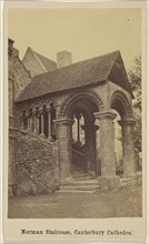 Norman Staircase, Canterbury Cathedral; British; April 13, 1866; Albumen silver print