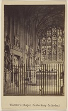 Warrior's Chapel, Canterbury Cathedral; British; about 1865; Albumen silver print