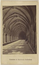 Cloisters of Salisbury Cathedral; British; about 1865; Albumen silver print