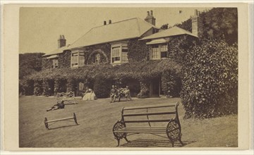 Sandrock Hotel; Frederick Hudson, British, died 1889, active Ventnor, Isle of Wight, England, April 25, 1866; Albumen silver