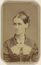 woman, in 3,4 profile; J.H. Reed, American, active Clinton, Iowa 1880s, 1870 - 1880; Albumen silver print