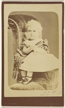 little girl, seated; John Hawke, British, active 1870s, 1862 - 1869; Albumen silver print