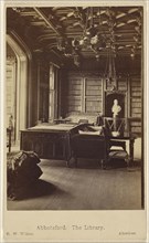 Abbotsford. The Library; George Washington Wilson, Scottish, 1823 - 1893, September 20, 1865; Albumen silver print