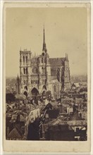 Cathedral at Amiens, France; Kaltenbacher, French, active Amiens, France 1860s - 1870s, 1865 - 1870; Albumen silver print