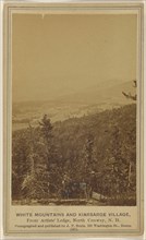 White Mountains and Kiarsarge Village, From Artist's Ledge, North Conway, N.H; John P. Soule, American, 1827 - 1904, 1870s