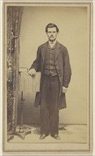 man with moustache, standing; C. Henning Smith, American, active New York, New York 1860s, 1865 - 1875; Albumen silver print