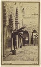 Principal court Alcazar. Seville; Jose Sierra Payba, Spanish, active Seville, Spain 1860s - 1870s, April 17, 1867; Albumen