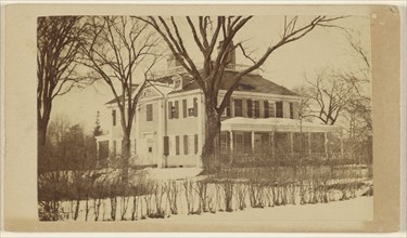 Exterior of an  house near Cambridgeport, Massachusetts; George Kendall Warren, American, 1834 - 1884, 1865 - 1875; Albumen