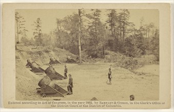 Battery, No. 4 - Near Yorktown, Mounting 10 13-inch Mortars, each weighing 20,000 pounds. East - South End; Barnard & Gibson
