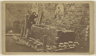 Juliet's Tomb at Verona; Attributed to Italian; April 1, 1870; Albumen silver print