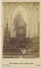 York Minster - Choir, looking West; George Washington Wilson, Scottish, 1823 - 1893, October 8, 1865; Albumen silver print