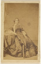 woman, seated; Disdéri & Cie; about 1858; Salted paper print