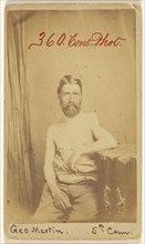 Geo. Martin, 5th Conn. Civil War victim; S. Friedlaender, American, active 1860s, 1864 - 1866; Albumen silver print