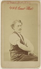 A. Brown, Pt. K., 13th N.J. Civil War victim; American; April 28, 1871; Albumen silver print