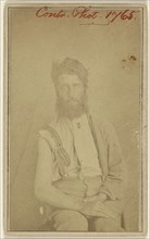 Civil War victim, seated; American; 1865 - 1870; Albumen silver print