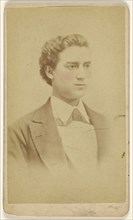 man with rosy cheeks, printed in vignette-style; Samuel Burr, American, active Philadelphia, Pennsylvania 1860s, 1870 - 1875