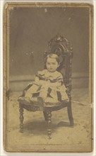 baby girl, seated; Campbell, American, active 1860s, 1865 - 1875; Albumen silver print