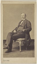 man, seated; Pierre Petit, French, 1832 - 1909, 1864 - 1874; Albumen silver print