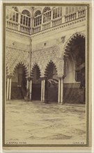 Hall of the Maidens, Alcazar, Seville; Jose Sierra Payba, Spanish, active Seville, Spain 1860s - 1870s, April 17, 1867; Albumen