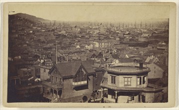 City and Bay from Rincon Hill, San Francisco; Lawrence & Houseworth; 1864-1867; Albumen silver print