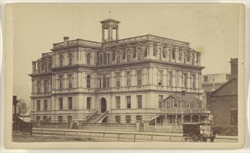 Lincoln School House, Fifth St., San Francisco; Lawrence & Houseworth; 1864 - 1867; Albumen silver print