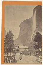 Oberland Bernois. Staubeck fall near Interlaken; Adolphe Braun, French, 1812 - 1877, 1865;1870; Albumen silver print