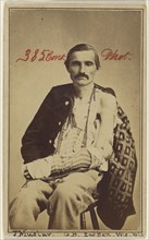 J. Mustar. Co B. Ind Batt. Wis. Vols. Civil War victim; American; 1865 - 1874; Albumen silver print