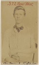 Pvt. Chas. Davis. G. 1st N.Y. Cav. Civil War victim; American; 1865 - 1874; Albumen silver print