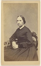 elderly woman, seated; D.O. Furnald, American, active Manchester, New Hampshire 1860s - 1870s, 1866 - 1872; Albumen silver