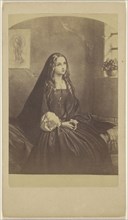 Beatrice Cenci in Prison copy of a painting; about 1865; Albumen silver print