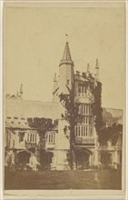 Cloister Tower. Magdalen College; British; 1865 - 1870; Albumen silver print