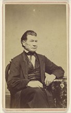 man, seated; Charles Miller, American, active Burlington, Vermont 1860s, 1865 - 1875; Albumen silver print