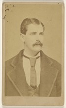 man with moustache; W.H. Bennet, American, active Pennsylvania 1850s - 1860s, 1865 - 1870; Albumen silver print