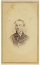 young man, printed in vignette-style; Draper & Husted; 1870 - 1875; Albumen silver print