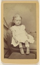 little girl, seated; J. Davis Byerly, American, 1839 - 1914, 1870 - 1875; Albumen silver print