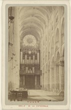 Rouen. Orgues de la Cathedrale; Attributed to J. Lurin, French, active 1860s - 1870s, 1865 - 1870; Albumen silver print