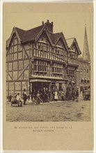 Hereford, Old House, and Spire of St. Peter's Church; Francis Bedford, English, 1815,1816 - 1894, 1864 - 1865; Albumen silver