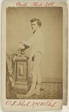C. F. Reed, 37th U S Inf. Civil War victim; American; 1864 - 1872; Albumen silver print