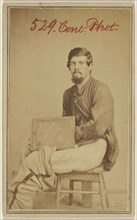 J.D. Brua, A. 93rd Pa. Civil War victim; American; about 1870; Albumen silver print