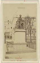Rouen. Statue de Boieldieu; Le Comte, French, active Rouen, France 1860s, 1870-1875; Albumen silver print