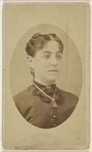 woman, printed in quasi-oval style; A.A. Smith, American, active Cincinnati, Ohio 1850s, 1870 - 1875; Albumen silver print