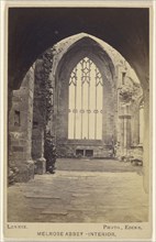 Melrose Abbey - Interior; John Lennie, Scottish, active Edinburgh, Scotland 1860s - 1900s, September 20, 1865; Albumen silver