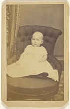 baby, seated; William B. Gaston, American, active 1860s - 1870s, 1870 - 1875; Albumen silver print