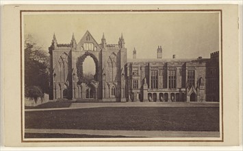 Newstead Abbey. Entrance front; A.W. & H. Cox; 1862-1865; Albumen silver print