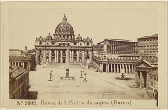 Chiesa di Pietro da Sopra, Roma, Sommer & Behles, Italian, 1867 - 1874, 1865 - 1870; Albumen silver print