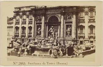 Fontana di Trevi, Roma, Sommer & Behles, Italian, 1867 - 1874, 1865 - 1870; Albumen silver print