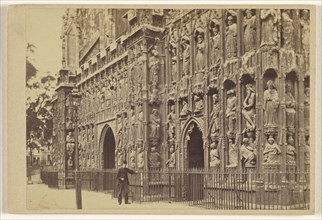 A cathedral, possibly Exeter; Francis Bedford, English, 1815,1816 - 1894, 1864 - 1865; Albumen silver print